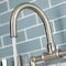 Kingston Brass Whitaker Industrial Style Bridge Bathroom Faucet W/ Pop-Up Drain, Nickl KS2178KL - alternate 2